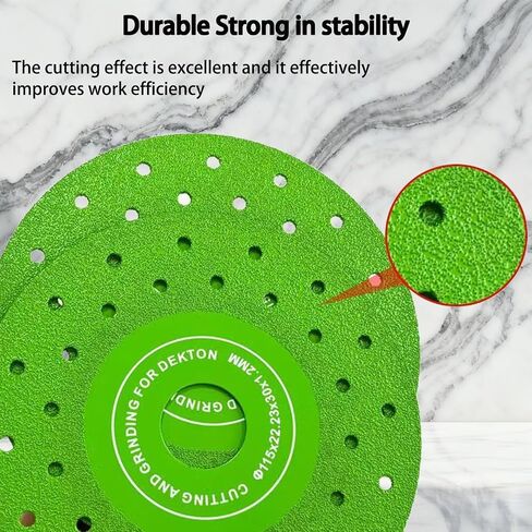 3PCS 115mm Diamond Cutting Disc, Vacuum Brazed Tile Grinder Blade | Ultra-thin diamond blade with multi-pore design for porcelain, ceramic, granite and marble cutting with smooth performance in Kuwait