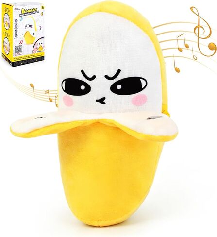Banana Shaped Plush Musical Sensory Toy, Interactive Educational Activity Toy in Kuwait