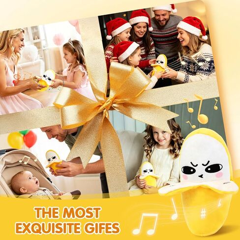 Banana Shaped Plush Musical Sensory Toy, Interactive Educational Activity Toy in Kuwait