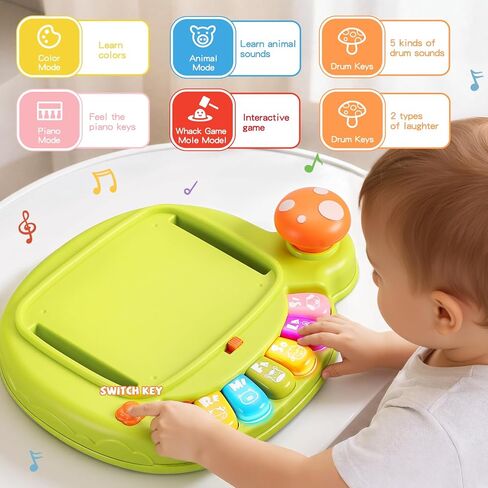 Toys for 1 Year Old Boy Girl, Farm Animals Birthday Gifts for 1 Year Old Boy, Sensory Musical Toys for One Year Old Boy Birthday Gift, Baby Toys 6-12 Months, First Birthday Gifts for Boys Girls in Kuwait