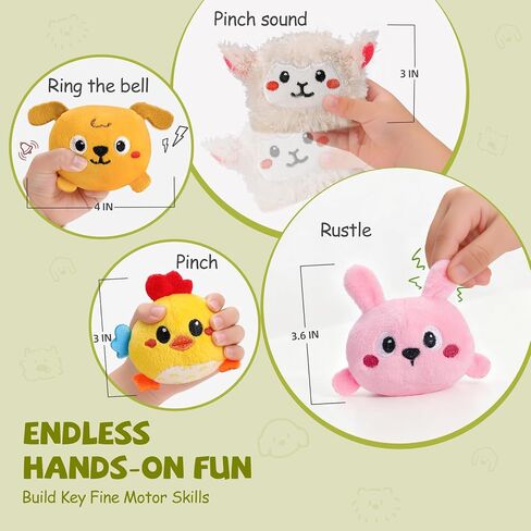 Toys for 1 Year Old Boy Girl, Farm Animals Birthday Gifts for 1 Year Old Boy, Sensory Musical Toys for One Year Old Boy Birthday Gift, Baby Toys 6-12 Months, First Birthday Gifts for Boys Girls in Kuwait