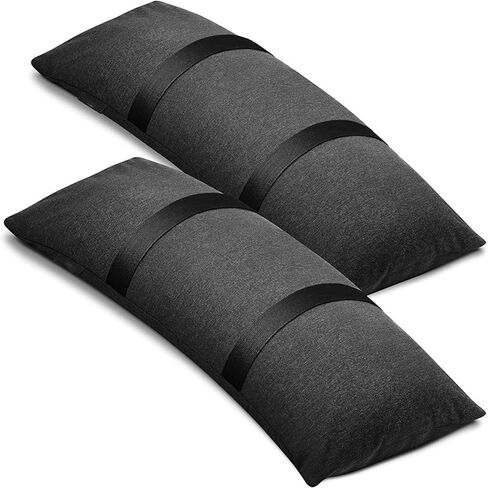 2Pcs Sand Bags for 49Lb Outdoor Fillable Sand Bags for Weight Weatherproof Arched Sandbags with Sturdy Strip for Flooding, Outdoor, Garden, Umbrella Stand in Kuwait