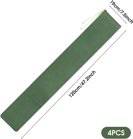 Sand Bags for Flooding 4Pcs Reusable Flood Barrier, 47.2x7.5 Inch Canvas Flood Water Barrier, Suitable for Indoor and Outdoor in Kuwait