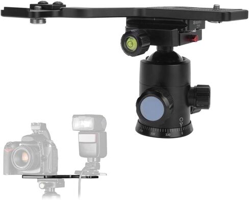 Aluminium Alloy Camera Flashlight Bracket Portable Compact Bracket for DSLR Stand Suitable for Camcorder DV Photography Black in Kuwait