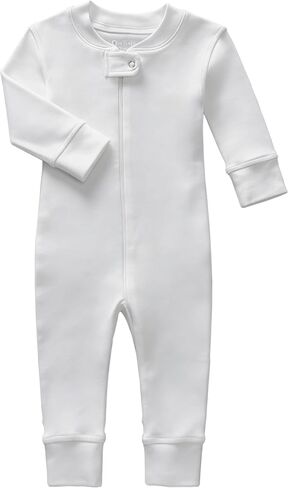 Owlivia Organic Cotton Baby Boys Girls 3-Pack Zip up Sleep 'N Play Pjs, Soft Footless Romper, Long Sleeve One-Piece Outfit in Kuwait