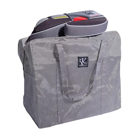 J.L. Childress Go-Go Travel Bag for Kids Backless Booster Seat - Compact Carrier for Airplane & Air Travel, For Toddler Backless Booster Car Seats, Also Fits Compact Strollers like GB Pocket - Chevron in Kuwait