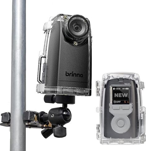 Brinno Time Lapse Camera BCC300-C Bundle, Outdoor Construction Jobsite Plant Weather - HDR FHD1080P Timelapse Camera LCD Screen - Extended Battery Life IPX4 Water-Resistant Housing and Clamp in Kuwait