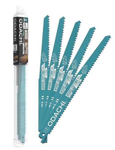 ODACHI Reciprocating Saw Blade Bi-Metal Cobalt M42 Sabre Saw Blades for Wood Demolition 9-Inch 6TPI 5-Pack in Kuwait