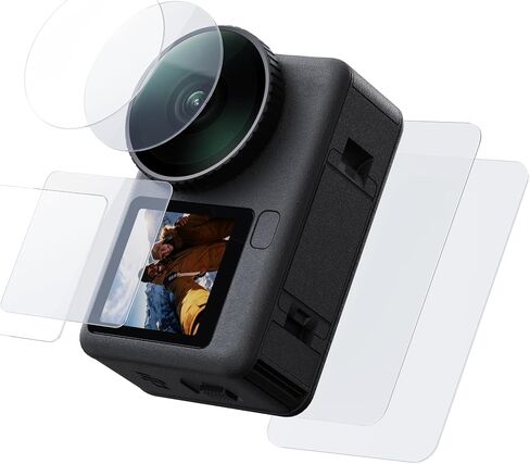 TELESIN Screen Protector for DJI Osmo Action 6 (2 Sets), Lens/Front/Back Screen Tempered Glass Protector for DJI Osmo Action 6 Accessories, 9H Hardness Anti-Scrach Anti-Fingerprint Anti-Bubble (3+3 Pieces) in Saudi Arabia