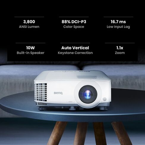BenQ TH575 1080p 3800 Lumens Home Entertainment Projector 16ms Low Latency | 3800 Lumens, 16.7ms Low Latency, Enhanced Game Mode, Dual HDMI, 1.1x Zoom, 3D Ready, Auto Vertical Keystone, 3 year warranty in Kuwait