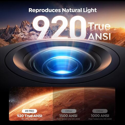Outdoor-Projector-4K [VIDAA Live TV/40W Dolby/920 ISO] with WiFi6 and Bluetooth Compatible with Netflix, Smart Projector, AI Voice Control & Auto Focus, HDR10, Movie Proyector for Ceiling Home Theater in Saudi Arabia
