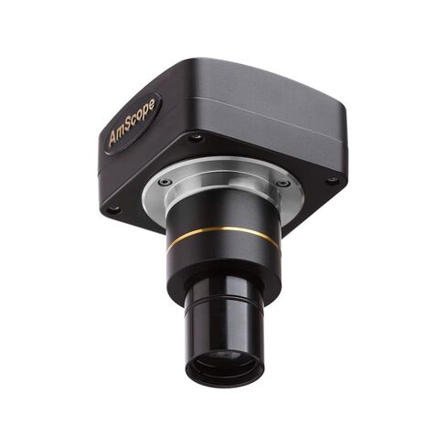 AmScope MU500-CK 5.0 MP USB Microscope Camera with Software and Calibration Kit, Compatible with Windows XP/Vista/7/8/10 and Mac OSX | 5.0MP CMOS Sensor USB 2.0 Connectivity in Kuwait