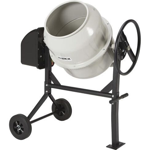 Klutch Electric Cement Mixer, 4.25 Cu. Ft. Drum, 2/3 HP | Easy material loading, Portable mixing setup, Concrete and mortar preparation, Jobsite-ready operation, Easy setup in Kuwait