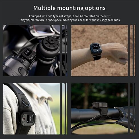 GPS Bluetooth Remote Control for DJI Osmo Action 6/5 Pro/4 Cameras Accessories, 25M Range Camera Controller Smart Bracelet Bicycle Mount for Travel/Outdoors Sports in Kuwait