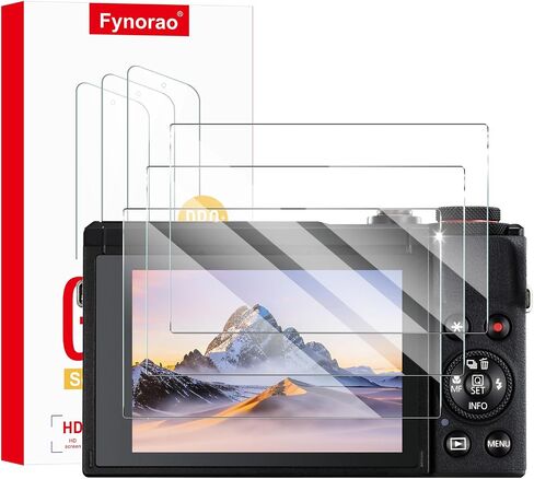 3-Pack Screen Protector for Canon EOS R10/EOS R100 Camera, Tempered Glass Film, Impact-Protection, HD, Anti-Shatter, Anti-Scratch, 9H Hardness, 2.5D Curved Edges, Case Friendly, Bubble Free in Kuwait