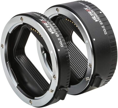 VILTROX DG-Z Auto Focus AF Macro Extension Tube Ring Set 12mm,24mm for Nikon Z-Mount Mirrorless Camera Zfc Z5 Z50 Z6 Z6II Z7 Z7II for Macro Photography in Kuwait