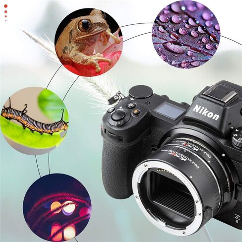 VILTROX DG-Z Auto Focus AF Macro Extension Tube Ring Set 12mm,24mm for Nikon Z-Mount Mirrorless Camera Zfc Z5 Z50 Z6 Z6II Z7 Z7II for Macro Photography in Kuwait