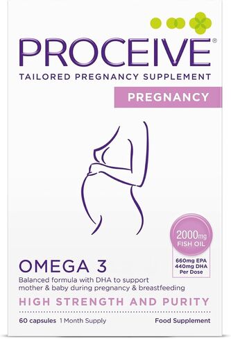 Proceive Breastfeeding Moms Vitamins, 1 Month Supply, 60 Capsules | Postnatal Supplement After Childbirth, 24 Key Nutrients, Fourth Trimester Support, Postpartum New Mums, Vegan Daily Nutrition in Kuwait