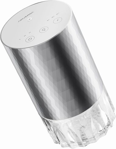 Airversa RD2 Waterless Essential Oil Diffuser Starter Kit, Black | 2x30 mL Hotel Scent Fragrance Oil, Up to 600 sq ft, Battery Operated, 100mL Capacity, Multi-mode Ambient Light, RD2Kit-2x30-A in Kuwait