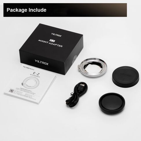 VILTROX E-Z Booster Lens Adapter Auto Focus Ring Mount Lens Converter for E Mount Lens to Nikon Z Mount Camera Z5 Z50 Z6 Z6II Z7II Zfc with Metal Construction in Kuwait