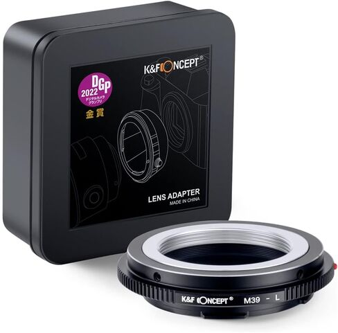 K&F Concept Lens Mount Adapter M39-L Manual Focus Compatible with Leica M39 Lens to L Mount Camera Body in Kuwait