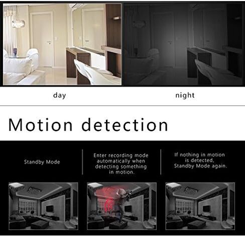 Mini Indoor Hidden Camera Wireless WiFi Camera Small Home Security Cameras Spy Small Outdoor Camara Micro Cam Pet Dog House Security Cams Room Camera No Need Wifi Nanny Cam Compatible with Android in Kuwait