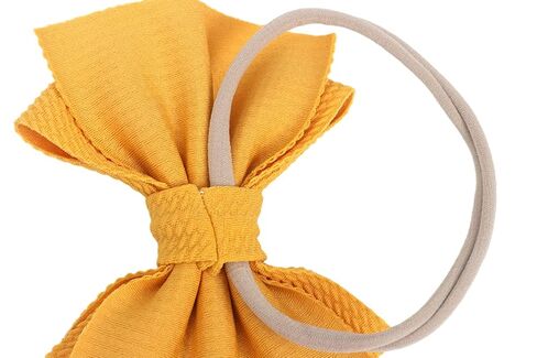Baby Girl's 5 Inches Soft Double Bow-knot Nylon Headband Toddler Headdress for Photography Party Festivals (Red1) in Kuwait