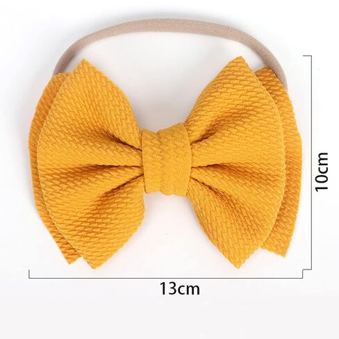 Baby Girl's 5 Inches Soft Double Bow-knot Nylon Headband Toddler Headdress for Photography Party Festivals (Red1) in Kuwait