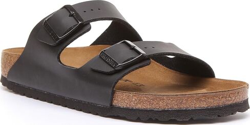 Birkenstock Unisex Arizona Sandal,Black Oiled Leather,37 M EU in Kuwait