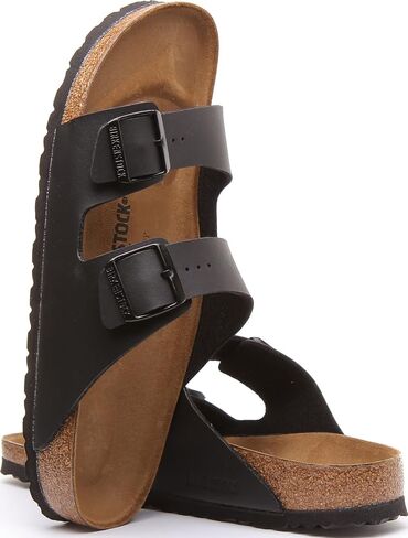 Birkenstock Unisex Arizona Sandal,Black Oiled Leather,37 M EU in Kuwait