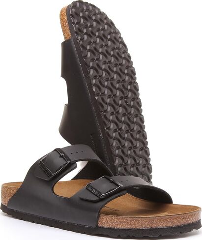 Birkenstock Unisex Arizona Sandal,Black Oiled Leather,37 M EU in Kuwait
