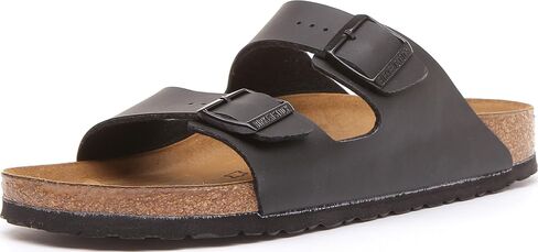 Birkenstock Unisex Arizona Sandal,Black Oiled Leather,37 M EU in Kuwait