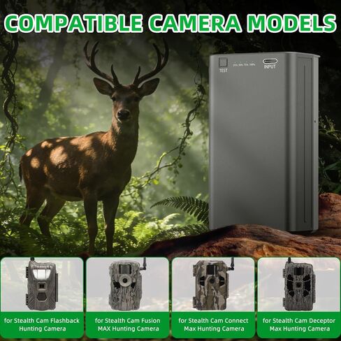 2 Pack 6000mAh Upgraded Battery for Stealth Cam Fusion, Deceptor, Connect Max, Flashback Hunting Cellular Trail Camera Rechargeable Lithium Battery Cartridge Replacement, with USB Charging in Saudi Arabia