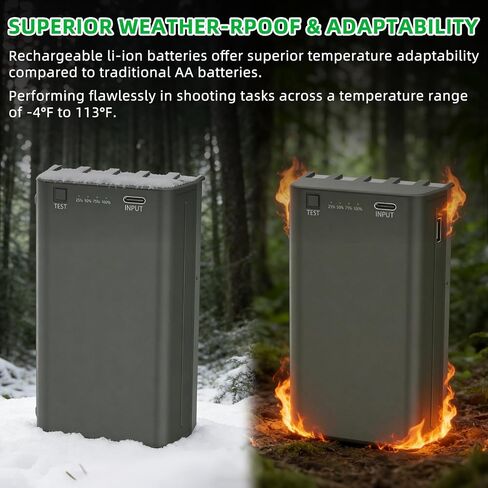 2 Pack 6000mAh Upgraded Battery for Stealth Cam Fusion, Deceptor, Connect Max, Flashback Hunting Cellular Trail Camera Rechargeable Lithium Battery Cartridge Replacement, with USB Charging in Saudi Arabia