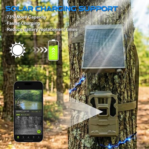 New Reveal Lipo Lithium Battery with 4 Port Battery Charger Compatible with Reveal Cellular Trail Camera Ultra, X Gen 3.0, Pro 3.0, X, X Pro, X Gen 2.0, XB, SK,Upgraded Solar Charge System (EM6-4A+1C) in Kuwait