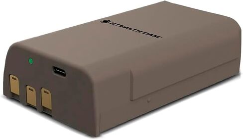 Stealth CAM FieldMax MAX-PAK Rechargeable 12-Volt/5000 mAh Lithium Battery Cartridge, Compatible w/Stealth Cam Hunting Cellular Trail Cameras, USB Charging Cable Included | 12V 5000mah Lithium Rechargeable Cartridge for Stealth Cam Trail Cameras, USB Char in Kuwait