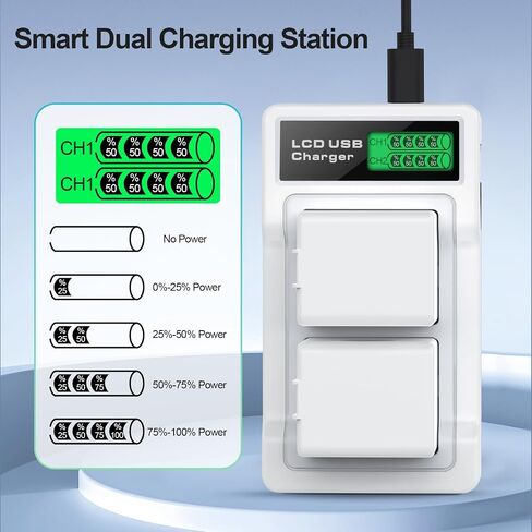 2-Packs 2440mAh Battery and Charger for Arlo Pro/Pro 2 | Compatible with Arlo Pro/Pro 2 and VMC4030 VMC4030P VMS4230 VMS4430 VMS4530 VMS4430P VMS4530P-100NAR VMA4400 Camera in Kuwait