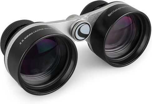 Celestron SkyMaster Gemini 2x40 Ultra-Wide Low-Power Astronomy Binocular | Ideal for Meteors and Comets, 24° Field of View to See Whole Constellations, Fully Multi-Coated, Bright Steady Handheld View in Kuwait