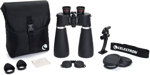 Celestron SkyMaster Pro 15x70 Binoculars for Astronomy & Travel | XLT Fully Multi-Coated Optics,Waterproof & Fogproof,Rubber Armored Body,Astronomy & LongRange Viewing,Tripod Adapter Included in Kuwait