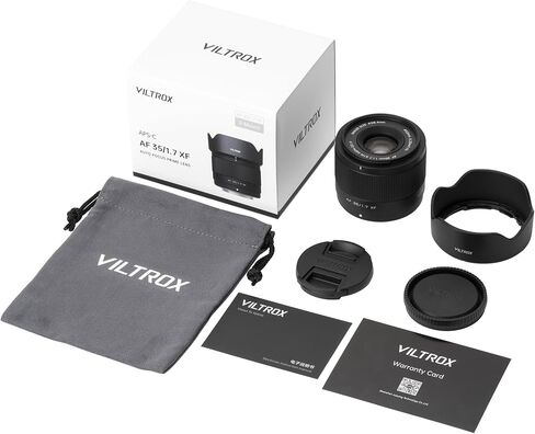 VILTROX 35mm f/1.7 F1.7 Auto Focus Large Aperture APS-C Prime Lens Compatible with Fuji X-Mount Cameras X-T5 X-T4 X-T30 II X-S10 X-T200 X-T30 X-T20 X-H1 X-H2 X-E3 X-T3 X-T100 X-PRO2 in Kuwait