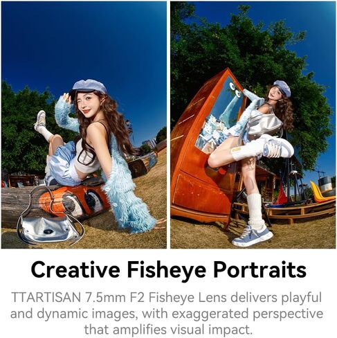 TTArtisan 7.5mm F2.0 APS-C Fisheye Lens, Ultra-Wide-Angle Large Aperture Camera Lens Compatible with RF Mount Cameras R7 R10 R50 R100 EOS-R RP R5 R5C R6 R6ii R3 R8 (Silver) in Kuwait