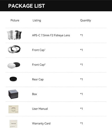 TTArtisan 7.5mm F2.0 APS-C Fisheye Lens, Ultra-Wide-Angle Large Aperture Camera Lens Compatible with RF Mount Cameras R7 R10 R50 R100 EOS-R RP R5 R5C R6 R6ii R3 R8 (Silver) in Kuwait