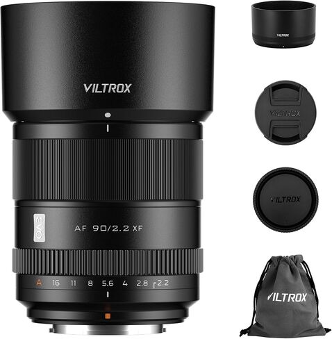 VILTROX AF 56mm F1.7 Air Lens for Fuji X Mount, f/1.7 Large Aperture APS-C Auto Focus Lens Compatible with Fuji X-Mount Mirrorless Cameras X-T5 ‌X-T50 ‌X-E5 ‌X-T30 III ‌X-M5 X-H2 X-H2S X-S20 in Kuwait