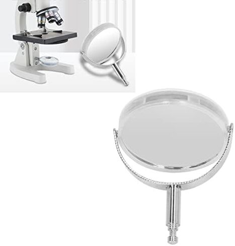 Microscope Reflecting Mirror, Plane Concave Mirror for XSP Series Biological Microscopes 360 Degree Rotation Light Reflector Replacement Part (Metal Bracket) in Kuwait