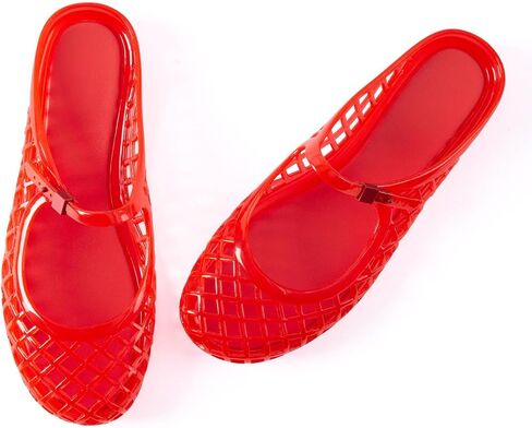 N.N.G Women Jelly Flat Sandals Summer Beach Clear Mules Casual Slip On Water Pool Waterproof Outdoor Dressy in Kuwait