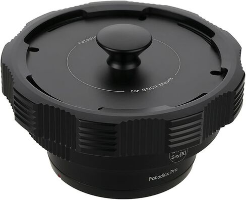 Fotodiox Pro Lens Mount Adapter for BNCR (Blimped Newsreel Camera Reflex) Cinema Lenses to Sony Alpha E-Mount Mirrorless Camera Body, Black in Kuwait