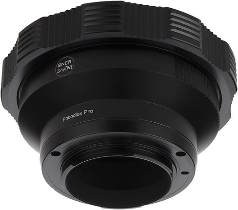 Fotodiox Pro Lens Mount Adapter for BNCR (Blimped Newsreel Camera Reflex) Cinema Lenses to Sony Alpha E-Mount Mirrorless Camera Body, Black in Kuwait