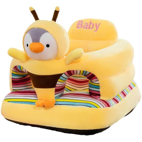 Baby Support Seat, Toddler Floor Seater for Sitting Up (Monkey) | Infant Floor Seat with Back Support 3-24mo, Soft Plush PP Cotton, Cute Animal Sofa, Portable Baby Chair Gift in Saudi Arabia