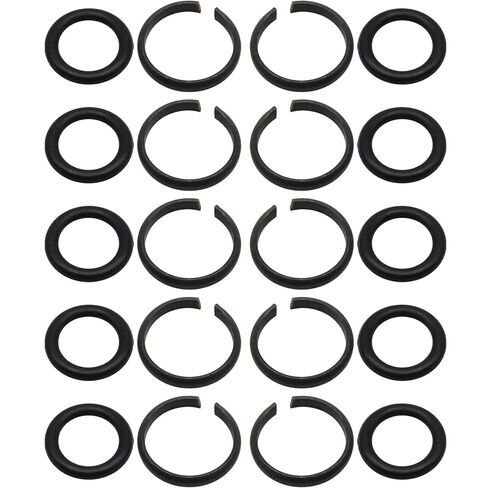 10 Sets of 1/2" Impact Wrench Retainer Rings with O-Ring, Impact Retaining Ring Fit for Electric/Pneumatic Wrench in Kuwait