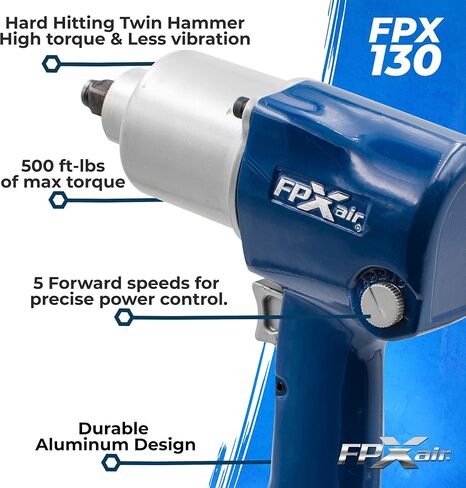 1/2" Aluminum Impact Wrench: FPX-130, Automotive Power Tools for Mechanics, Garage Tools in Kuwait